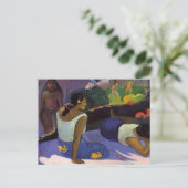 'Arearea no Varua Ino' - Paul Gauguin Postcard Postkarte (Stehend Vorderseite)