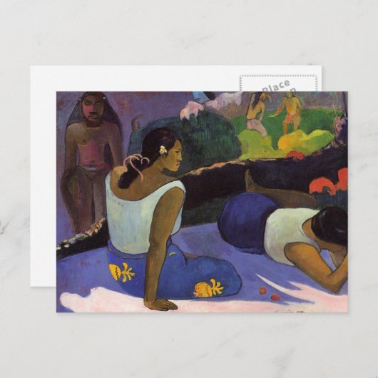 'Arearea no Varua Ino' - Paul Gauguin Postcard Postkarte (Vorne/Hinten)