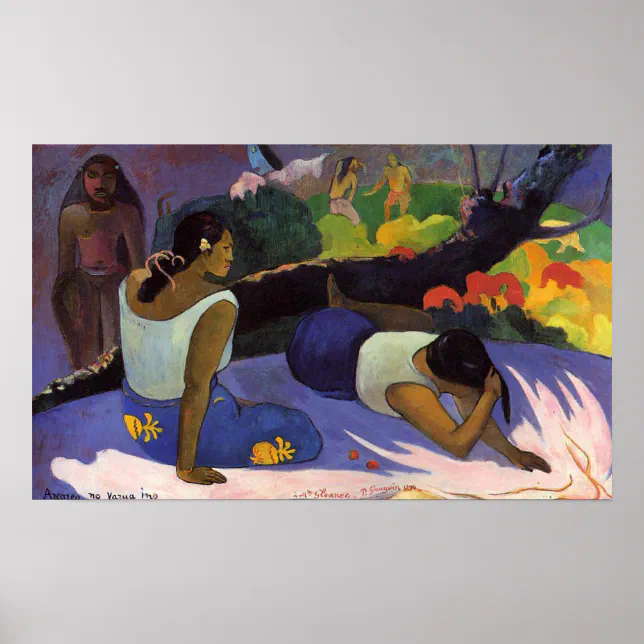 Varua Vaa Rope Riggin Arearea no Varua Ino - Paul Gauguin Print Poster | Zazzle.de