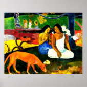 Arearea von Paul Gauguin Poster (Vorne)