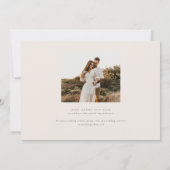 Areca Moderne Wasserfarbenpalme Landschaft Hochzei Einladung (Rückseite)