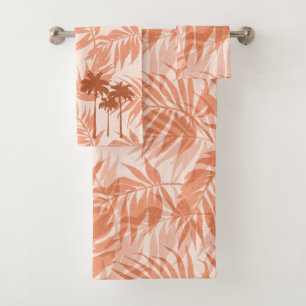 Areca Palms Hawaiian Tropical Vintag Coordinates Badhandtuch Set