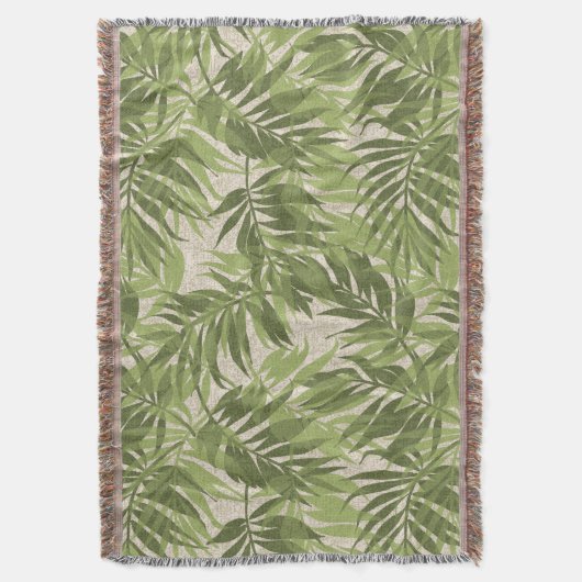 Areca Palms Hawaiian Tropical Vintag Decke (Vorderseite Vertikal)