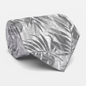 Areca Palms Hawaiian Tropical Vintag Grau Krawatte (Gerollt)