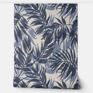 Areca Palms Hawaiian Tropical Vintag- Indigo Tapete
