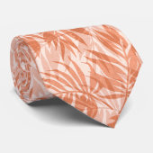 Areca Palms Hawaiian Tropischer Vintager Blush Krawatte (Gerollt)