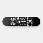 Arecibo binäre Mitteilungs-Antwort Skateboard (Horizontal)