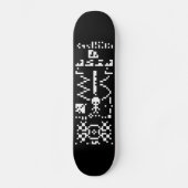 Arecibo binäre Mitteilungs-Antwort Skateboard (Vorderseite)