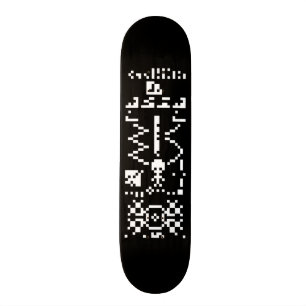 Arecibo binäre Mitteilungs-Antwort Skateboard