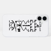 Arecibo-Binärnachricht 1974 iPhone Hülle (Rückseite (Horizontal))