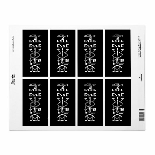 Arecibo Binary Message 1974 (Vorne)