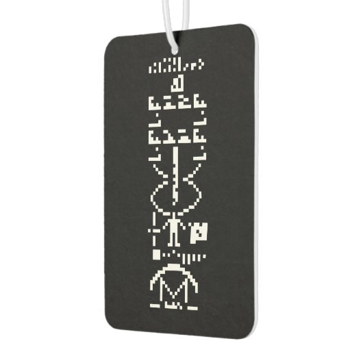 Arecibo Binary Message 1974 Autolufterfrischer (Links)