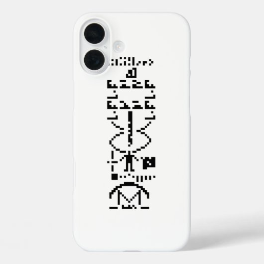 Arecibo Binary Message 1974 Case-Mate iPhone Hülle (Rückseite)