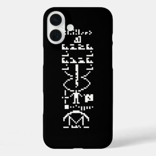 Arecibo Binary Message 1974 iPhone 16 Plus Hülle