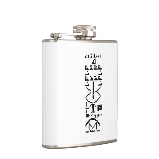 Arecibo Binary Message 1974 Flachmann (Rechts)