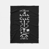Arecibo Binary Message 1974 Fleecedecke (Vorderseite)