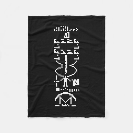 Arecibo Binary Message 1974 Fleecedecke (Vorderseite)