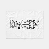 Arecibo Binary Message 1974 Fleecedecke (Vorderseite (Horizontal))