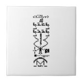 Arecibo Binary Message 1974 Fliese (Vorderseite)