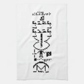 Arecibo Binary Message 1974 Geschirrtuch (Vertikal)