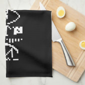 Arecibo Binary Message 1974 Handtuch (Viertel Falte)