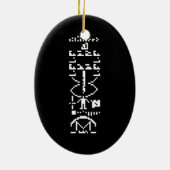 Arecibo Binary Message 1974 Keramik Ornament (Hinten)