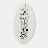 Arecibo Binary Message 1974 Keramikornament (Rechts)