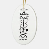 Arecibo Binary Message 1974 Keramikornament (Links)