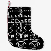 Arecibo Binary Message 1974 Kleiner Weihnachtsstrumpf (Vorderseite)