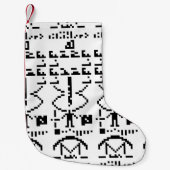 Arecibo Binary Message 1974 Kleiner Weihnachtsstrumpf (Vorderseite)