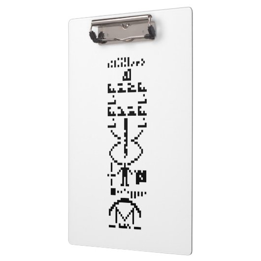 Arecibo Binary Message 1974 Klemmbrett (Links)