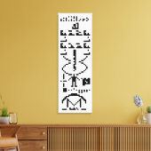 Arecibo Binary Message 1974 Leinwanddruck (Insitu (Wohnzimmer))
