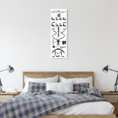 Arecibo Binary Message 1974 Leinwanddruck (Insitu (Schlafzimmer))