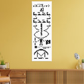 Arecibo Binary Message 1974 Leinwanddruck (Insitu (Wohnzimmer))