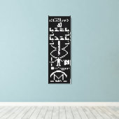 Arecibo Binary Message 1974 Leinwanddruck (Insitu (Holzboden))