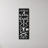 Arecibo Binary Message 1974 Leinwanddruck (Vorderseite)