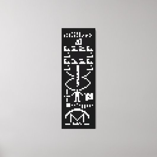 Arecibo Binary Message 1974 Leinwanddruck (Vorderseite)