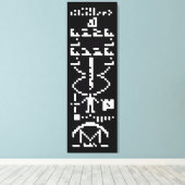Arecibo Binary Message 1974 Leinwanddruck (Insitu (Holzboden))