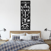 Arecibo Binary Message 1974 Leinwanddruck (Insitu (Schlafzimmer))