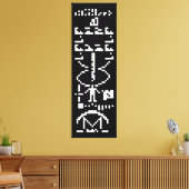 Arecibo Binary Message 1974 Leinwanddruck (Insitu (Wohnzimmer))
