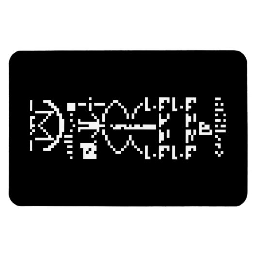 Arecibo Binary Message 1974 Magnet (Horizontal)
