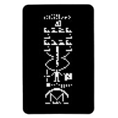 Arecibo Binary Message 1974 Magnet (Vertikal)