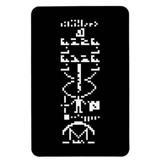 Arecibo Binary Message 1974 Magnet (Vertikal)