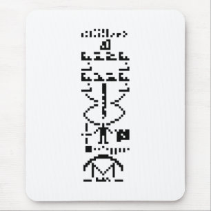 Arecibo Binary Message 1974 Mousepad