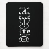 Arecibo Binary Message 1974 Mousepad (Vorne)