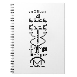 Arecibo Binary Message 1974 Notizblock