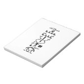 Arecibo Binary Message 1974 Notizblock (Rotiert)