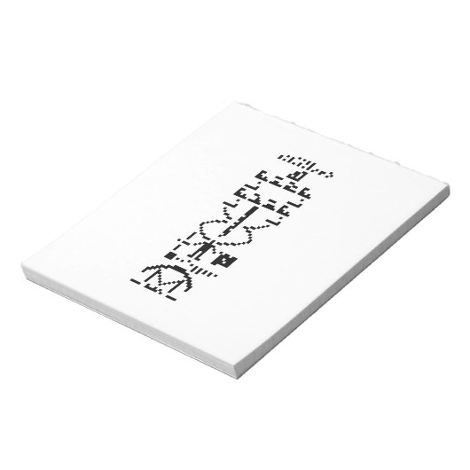 Arecibo Binary Message 1974 Notizblock (Rotiert)