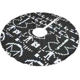 Arecibo Binary Message 1974 Polyester Weihnachtsbaumdecke