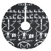 Arecibo Binary Message 1974 Polyester Weihnachtsbaumdecke (Vorderseite)